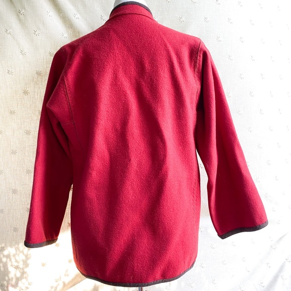 Vintage embroidered wool kimono jacket - Picture 3 of 8